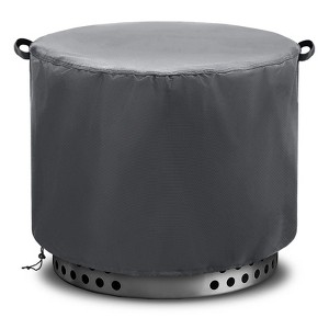 Akefit Outdoor Round Grill Cover Waterproof BBQ Patio Heater Protector Gray 22in - 1 of 4