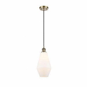 Cindyrella - 1 Light Cord Hung Mini Pendant In Industrial Style-14.5 Inches Tall and 7 Inches Wide - 1 of 1