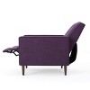 Sapphtopaz Mid-Century Modern Accent Chair Wingback Recliner Chair Upholstered Armchair with Footrest Comfy Chair for Bedroom, Living Room - 4 of 4