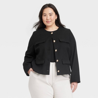 Women's Lady Jacket - A New Day™ Black 3X