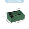Unique Bargains PU Leather Magnetic Base Easy to Clean Multipurpose Paper Towel Holder 10.4 x 6.5 x 4.7 Inch 1 Pc - 2 of 4