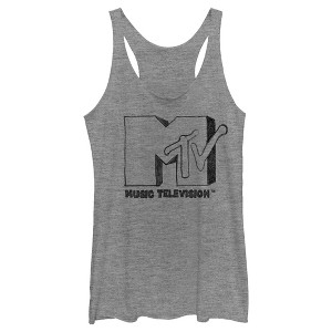Women's MTV DIY Logo Racerback Tank Top - 1 of 3