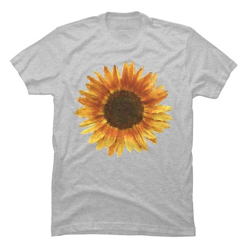 Men's Design By Humans Sunflower By Maryedenoa T-Shirt - Athletic Heather -  2X Large