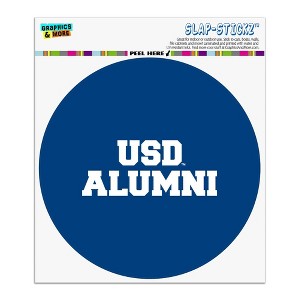 University of San Diego Alumni Automotive Car Window Locker Circle Bumper Sticker - 1 of 4