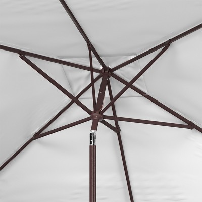 Kamen 10-Foot White Aluminum Rectangular Market Patio Umbrella