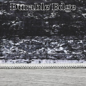 COZONY Vintage Floral Carpet Mat Rug, Washable Non-Slip Low Pile Runner for Hallway Kitchen Entryway Bedroom - 1 of 4