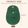 Unique Bargains Snap Button Velvet Jewelry Pouches with Pads 8 Pcs - 2 of 4