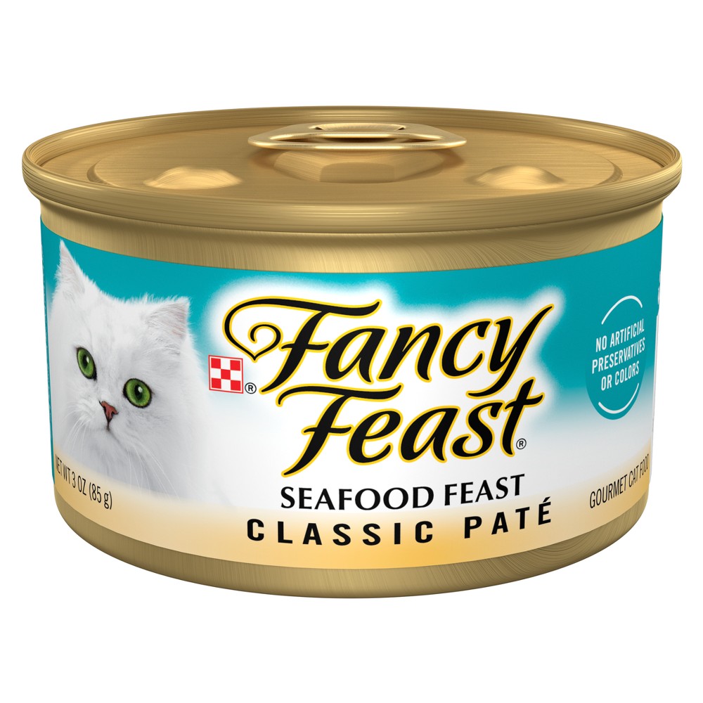 UPC 050000429349 product image for Purina Fancy Feast Classic Paté Gourmet with Fish Wet Cat Food Seafood Feast - 3 | upcitemdb.com