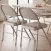 Whizmax Folding Chairs 4 Pack, Metal Foldable Chair with Cushion and Non-Slip Feet Pads, PU Party Chairs for Indoors and Outdoors, Dining Room - 4 of 4