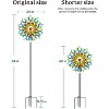 Cyan Oasis Yard Garden Wind Spinners - Large Outdoor Wind Spinners with Metal Stake Multi (24" W x 84" H) - 3 of 4