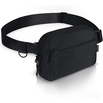 FMEIDA Fanny Packs for Women Cross Body 4 Zipper Pockets Belt Bag Adjustable Strap Fashion Waist Packs Water-Resistant
