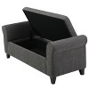 NicBex 50.75 Inch Upholstered Storage Ottoman Modern End of Bed Bench for Living Room, Bedroom, Entryway - 2 of 4