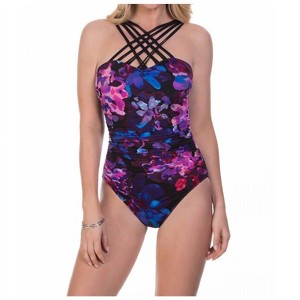 Women's Divine Giselle Strappy High Neck One Piece Swimsuit - Magicsuit - 1 of 3