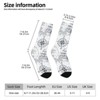 Ocean Map Sailboat Women Printed Crew Socks Funny Funky Socks Soft Polyester Novelty Gifts for Artists Men - 2 of 4