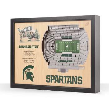 NCAA Michigan State Spartans 25-Layer StadiumViews 3D Wall Art