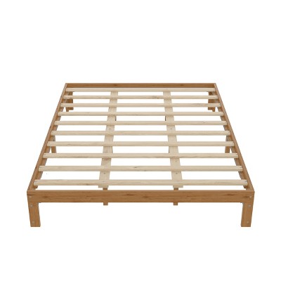 TiramisuBest Full Metal Platform Bed Frame with Headboard, Strong Slat Support, No Box Spring Needed, Easy Assembly, Black