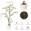 4FT Artificial Magnolia Tree, with Realistic White Flowers & Lush Green Leaves, for Indoor Outdoor Home Office Decor - 3 of 4