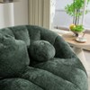 CAVINAS Modern Bean Bag Sofa Chenille Upholstered Comfort Lounger High Back Couch for Apartment - 4 of 4