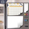 SCRIBBLEDO Meal Planner Dry Erase 13"X17” Magnetic Diet Planner 6 Markers Included - 3 of 4
