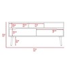 Hamburg TV Stand For TV´s up 60", Four Legs, Three Open Shelves - 4 of 4