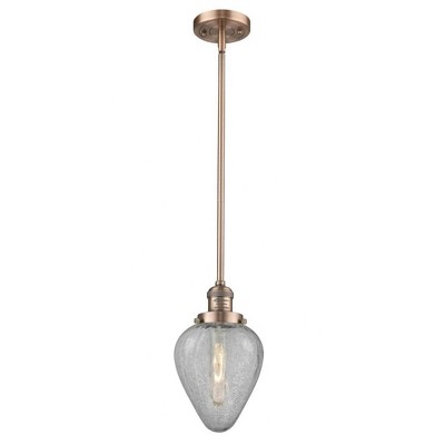 Geneseo - 1 Light Stem Hung Mini Pendant In Industrial Style-8.5 Inches Tall and 6.5 Inches Wide