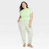 Women's Slim Fit Short Sleeve Ribbed T-Shirt - A New Day™ - 3 of 3