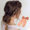 Unique Bargains Elegant Bow Ribbon Duckbill Hair Clips Hairdo Clip 1 Pc - 2 of 4