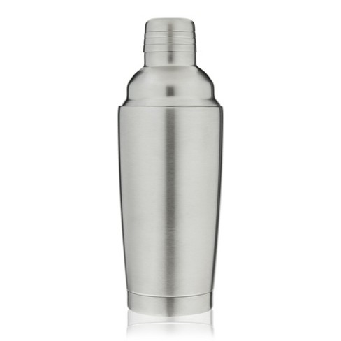 True Vacuum Insulated Cocktail Shaker Leak Proof Insulated Shaker Stainless  Steel, Cocktail Shaker, Drink Shaker And Strainer, 25oz, Silver, Set Of 1 :  Target
