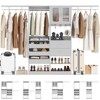 Besiost 80"-120" Closet System with Door and Wooden Drawers - 2 of 4