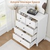 5 Drawer Dresser for Bedroom, Modern Tall Dresser Organizer with Storage Drawers, Wooden Chests of Drawers for Bedroom, Entryway, Hallway - 3 of 4