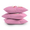 Deny Designs April Lane Art Love Pink Square Indoor Throw Pillow - 4 of 4