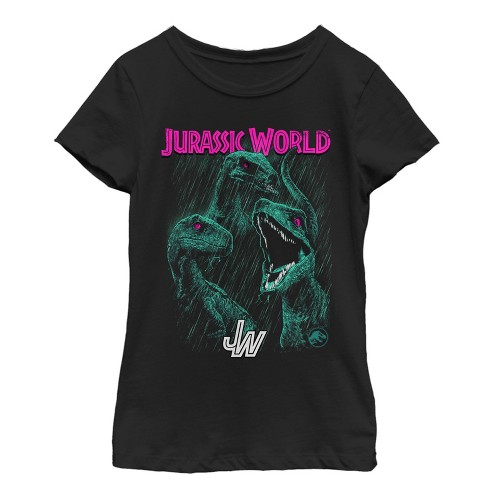 Girl's Jurassic World: Fallen Kingdom Raptor Eyes T-Shirt - image 1 of 3