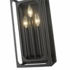 Easton 3-Light Wall Sconce - Matte Black Steel, Dimmable, Damp Rated, Modern/Transitional Design - 4 of 4