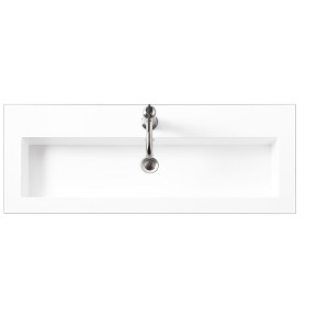 James Martin Vanities Composite Countertop 39.5" W x 15.4" D  Sink, White Glossy - 1 of 1