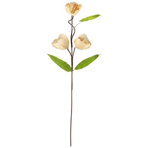 Northlight 28" Cream/Green Artificial Floral Spring Pick - 1 of 4