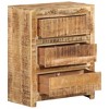 VidaXL Drawer Cabinet 23.6"x13"x29.5" Solid Wood Mango - 3 of 4