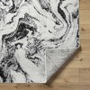 Hauteloom Zoete Black Marble Area Rug - 4 of 4