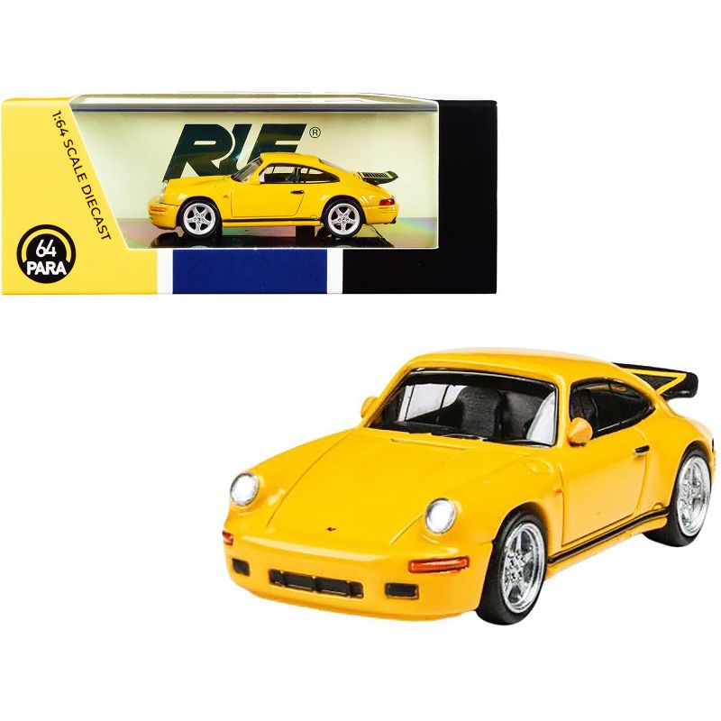 1987 RUF CTR Yellowbird Blossom Yellow 1/64 Diecast Model Car by Paragon, 1 of 4
