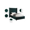 Meridian Furniture,Aiden Velvet Bed - 4 of 4