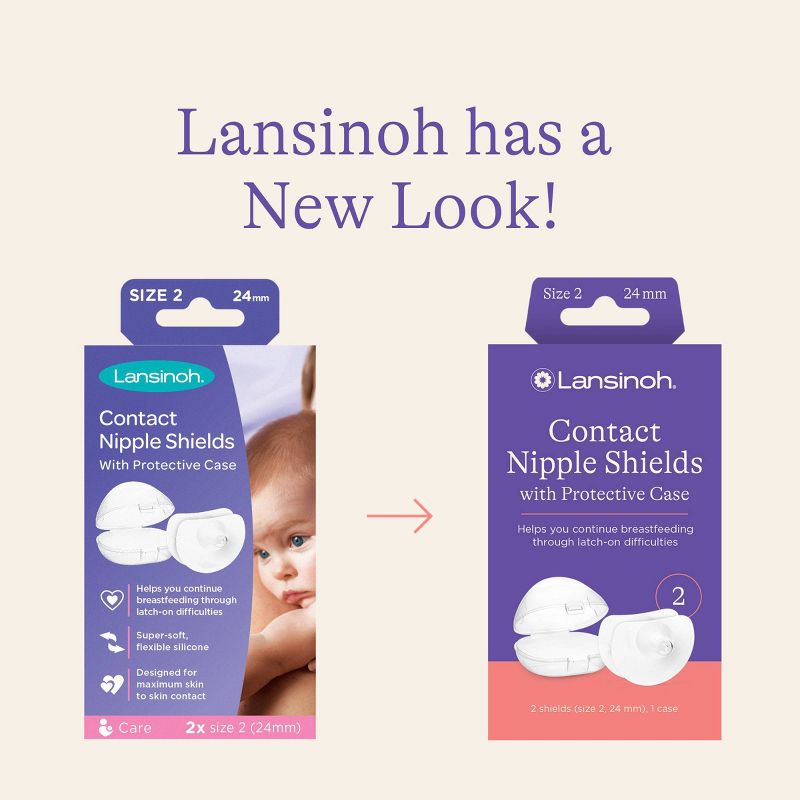 Lansinoh Contact Nipple Shields with Case - 2ct, 3 of 12