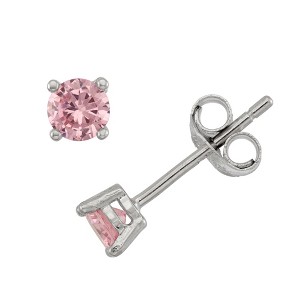 Junior Jewels Silver Cubic Zirconia Birthstone Stud Earrings - 1 of 2