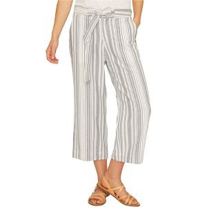 Sanctuary Clothing Womens Sasha Stripe Casual Cropped Pants - 1 of 1