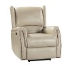 Paulina Genuine Leather Power Recliner with Wingback Design |ARTFUL LIVING DESIGNS - 2 of 4