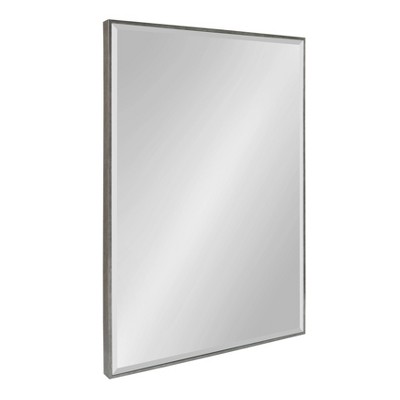 25" x 37" Rhodes Framed Wall Mirror Dark Silver - Kate and Laurel