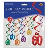 Beistle Assorted  Whirls, Choose the size and style to match your event. - 2 of 2