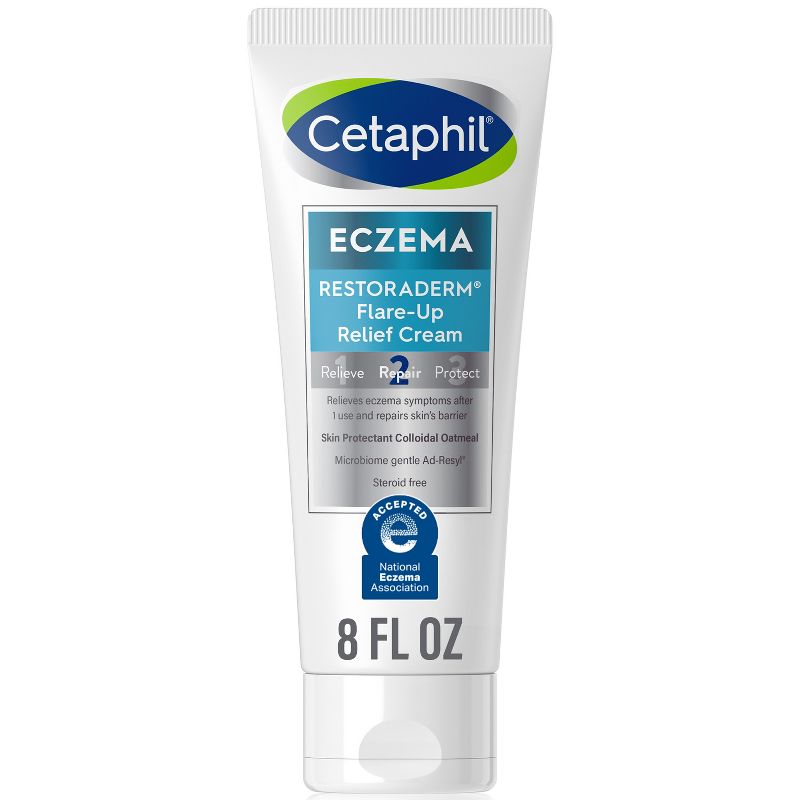 Cetaphil Eczema Restoraderm Flare-Up Relief Cream Unscented - 8 fl oz, 1 of 8