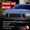 AMERICAN MODIFIED GT Style Front Grille w/LED DRL for 2024+ Mustang EcoBoost/GT, Matte - 3 of 4