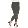 Plus Size Super Soft Elastic Waistband Scuba Pants - 2 of 4