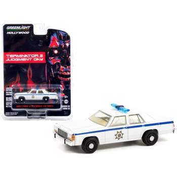 1983 Ford LTD Crown Victoria Police White "Terminator 2: Judgment Day" Movie "Hollywood Series" 1/64 Diecast Car by Greenlight