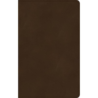 KJV Ultrathin Bible, Brown Leathertouch - by  Holman Bible Staff (Leather Bound)